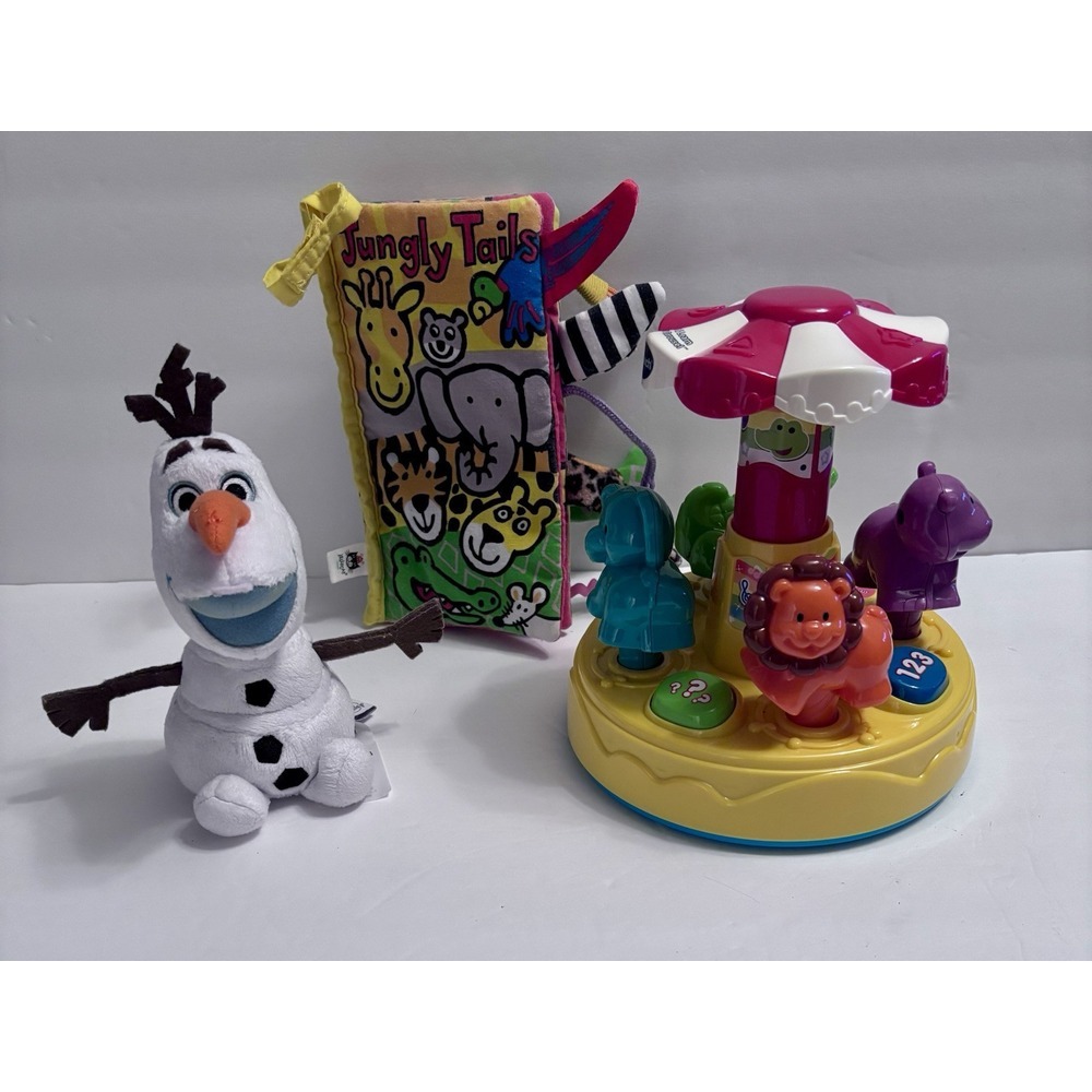 All Three‎ Bundle!  Animal, Fun Merry-Go-Round, Disney 7" Olaf And JellyCat Book